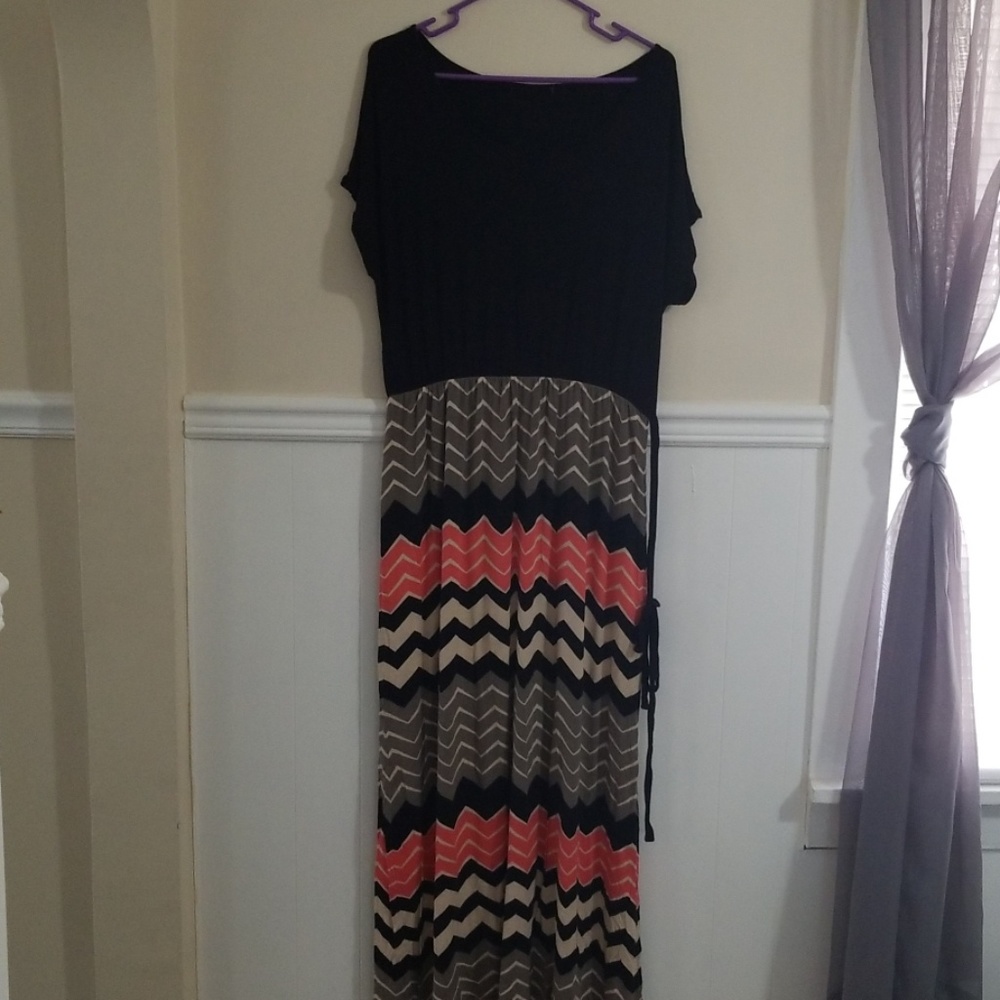 Stripped maxi dress